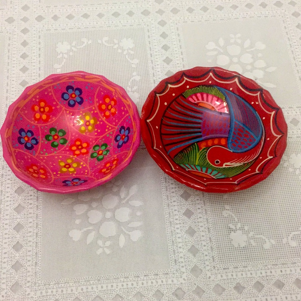 Mexican terracota ashtrays